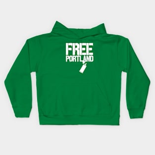 FREE PORTLAND - FREE SPEECH SHOP Kids Hoodie